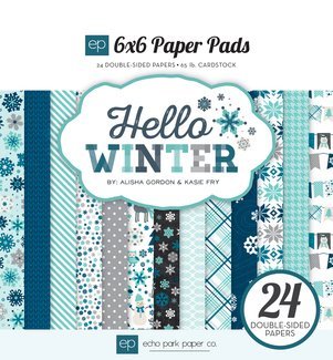 Echo Park Hello Winter 6x6 Paper Pad Echo Park Hello Winter 6x6 Paper Pad