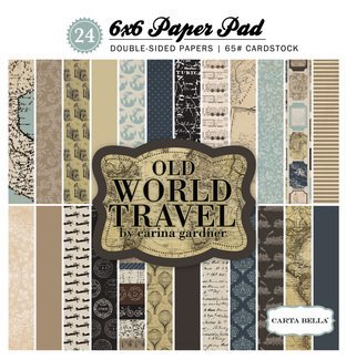 Echo Park Old World Travel 6x6 Paper Pad Echo Park Old World Travel 6x6 Paper Pad