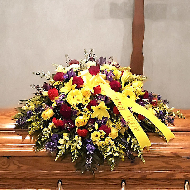 Spring Garden - Casket Spray Spring Garden - Casket Spray