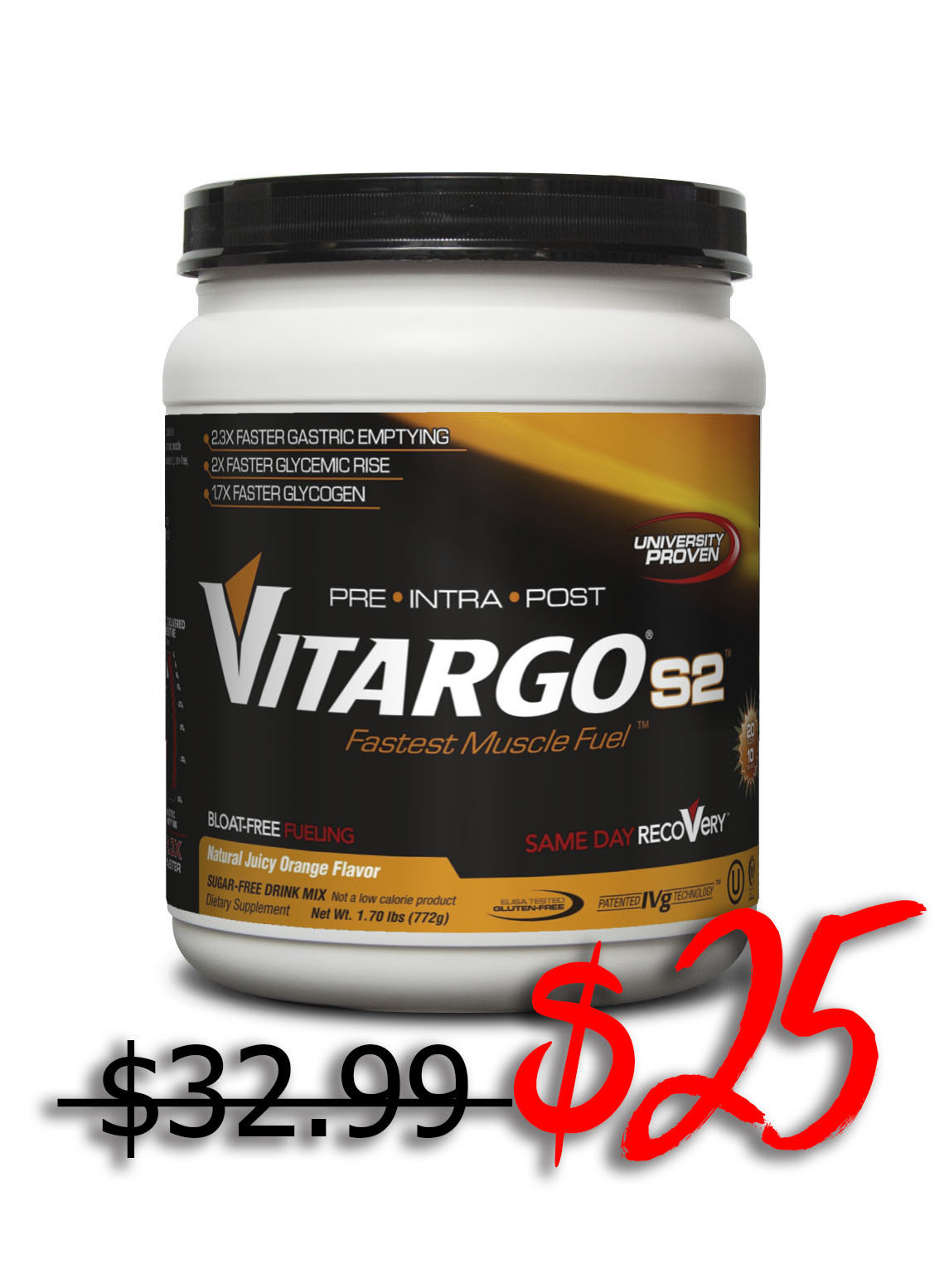 VitargoS2 10 Serving Natural Orange Flavor 00004