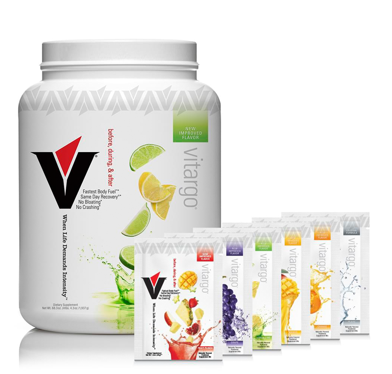 Vitargo 50 Scoop Lemon Lime + 6 Single-Scoop Packets 50lemvt+6mixsingle