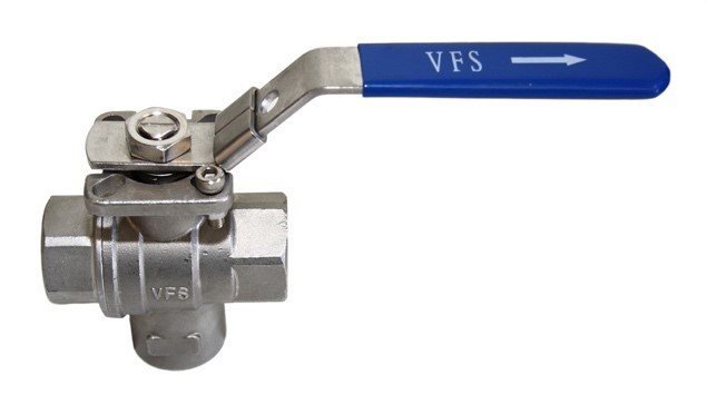 3-WAY BALL VALVE ‘T’ PORT Bottom Entry Chrome Plated Brass 3-WAY BALL VALVE ‘T’ PORT Bottom Entry Chrome Plated Brass