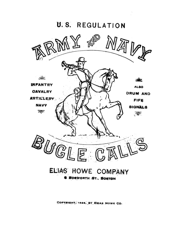 Howe Army Navy Manual 1898 Bugle Music And Manuals