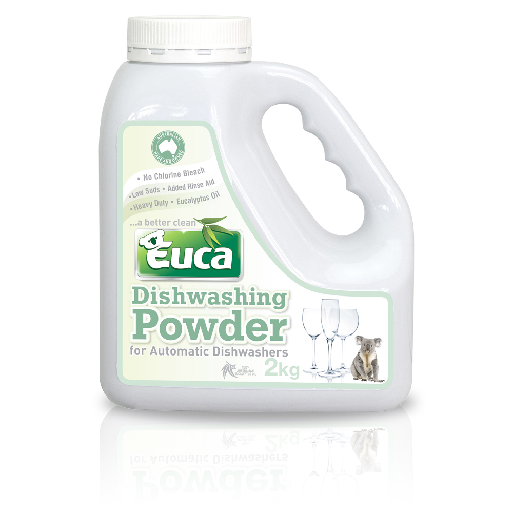Euca Eucalyptus Dish Washing Powder - 2kg = 100 Washes - Eco Friendly with No Fillers or other nasties 379F
