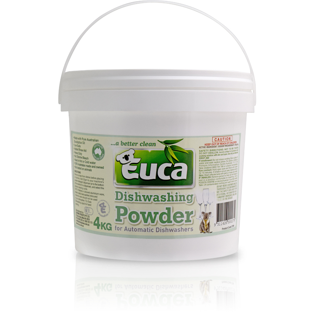 Euca Eucalyptus Dish Washing Powder - 4kg = 200 Washes - Eco Friendly with No Fillers or other nasties 379N