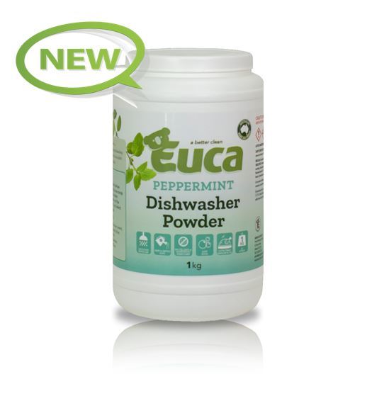 Euca "NEW" Peppermint Eucalyptus Dish Washing Powder - 1kg = 50 Washes - Eco Friendly with No Fillers or other nasties 380L