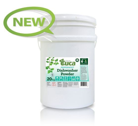 Euca "NEW" Peppermint Eucalyptus Dish Washing Powder - 20kg = 1000 Washes - Eco Friendly with No Fillers or other nasties 380T