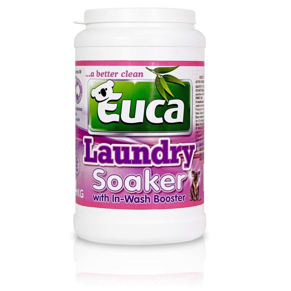 Euca Laundry Soaker & Brightener- 1kg, 2kg, 4kg, NEW 8kg refill and 10kg - No added Fillers, biodegradable 107
