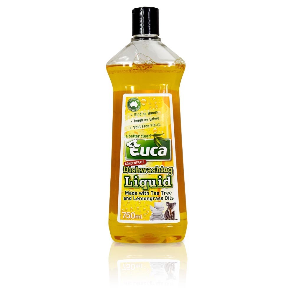 Euca Dishwashing Liquid - 750ml, 4lt and NEW 10lt - Dishwashing Concentrate made with Tea Tree Oil & Lemongrass 543