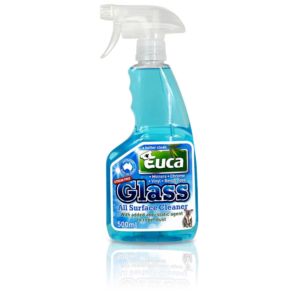 Euca & Lightning Glass & Hard Surface Cleaner 500ml - 4lt & 10lt - All Purpose Cleaner quick dry streak free finish. 541