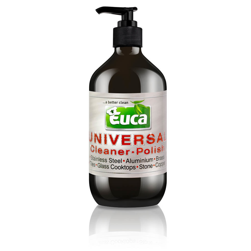 Euca Universal 500ml - All Purpose Hard Surface Cleaner & Polisher- use on Tiles, Benches, Sinks, ovens, Taps & Showers 542C