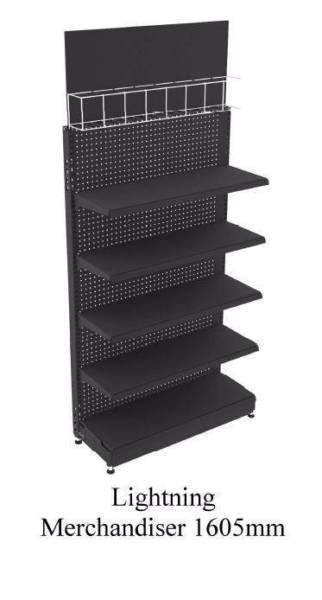 5 shelf DISPLAY STAND - 1600mm tall x 915mm wide - Plus header card frame with brochure holders Display Stand
