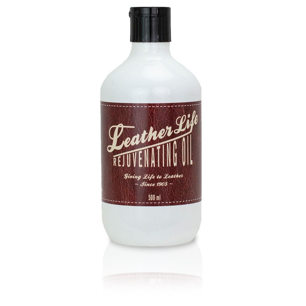 Leather Life - Rejuvenating Oil 500ml - Revitalise & Restore hard are Tired leather .Natural Tea Tree and Almond oil 072C