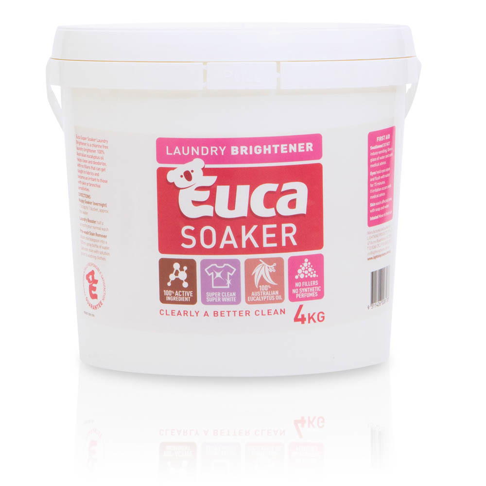 Euca Laundry Soaker & Brightener- 4kg - No added Fillers, biodegradable 107N