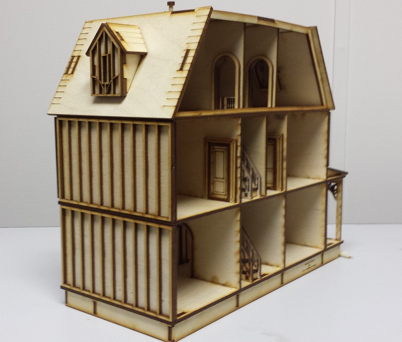 Kristiana Tudor 1:48 scale dollhouse Kit W/out shingles