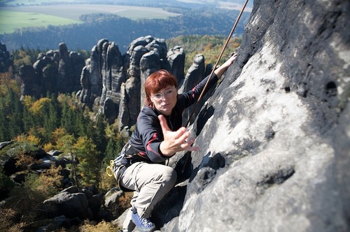 Klettern im Sandstein der Sächsischen Schweiz 00029