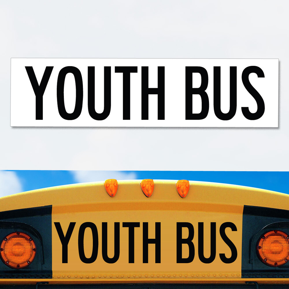 UNIVERSAL Youth Bus Decal 8 UNIVERSAL Youth Bus Decal 8