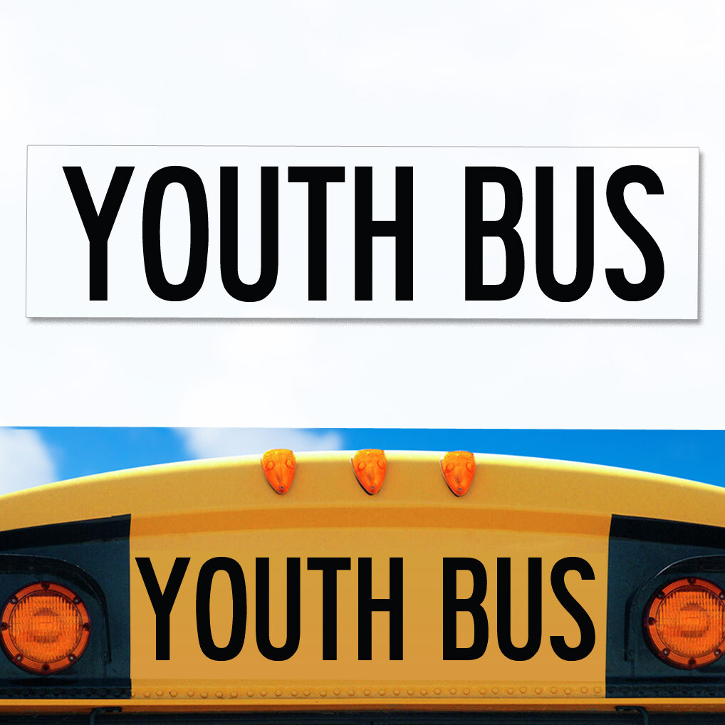 UNIVERSAL Youth Bus Decal 8 UNIVERSAL Youth Bus Decal 8