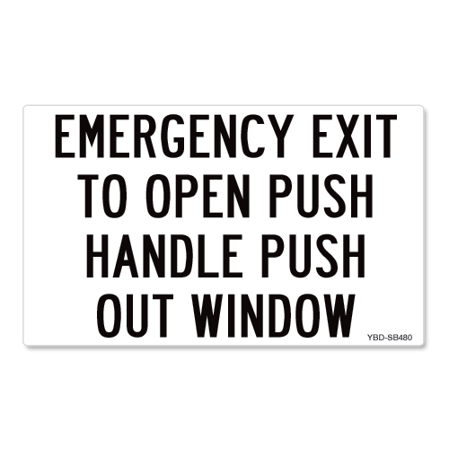 Emergency Exit Push Handle Push Out Window Emergency Exit Push Handle Push Out Window