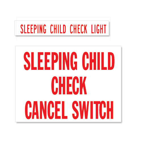 Sleeping Child Check & Cancel Set Sleeping Child Check & Cancel Set