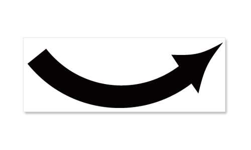 Universal Curved Arrow- Direction and Color Options Universal Curved Arrow- Direction and Color Options