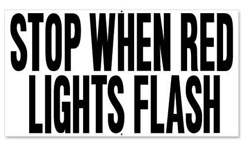 STOP WHEN RED LIGHTS FLASH THOMAS BUILT VERSION 2 STOP WHEN RED LIGHTS FLASH THOMAS BUILT VERSION 2
