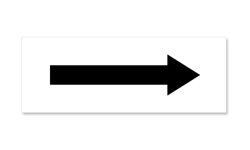Straight Arrow- Options Available: Black or Red Straight Arrow- Options Available: Black or Red