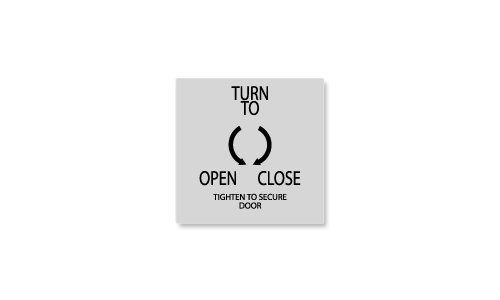 Turn to Open / Close Turn to Open / Close