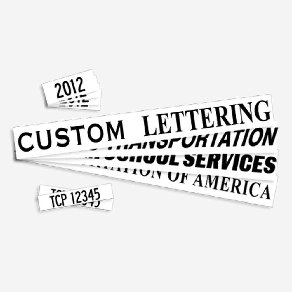 Custom Beltline Lettering Type D Custom Beltline Lettering Type D