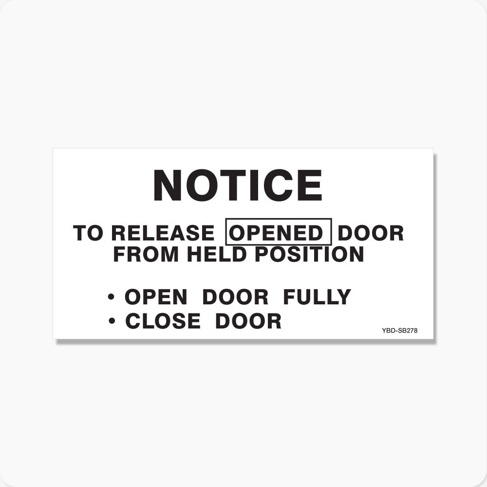 Door Hold Open Release Instructions Door Hold Open Release Instructions