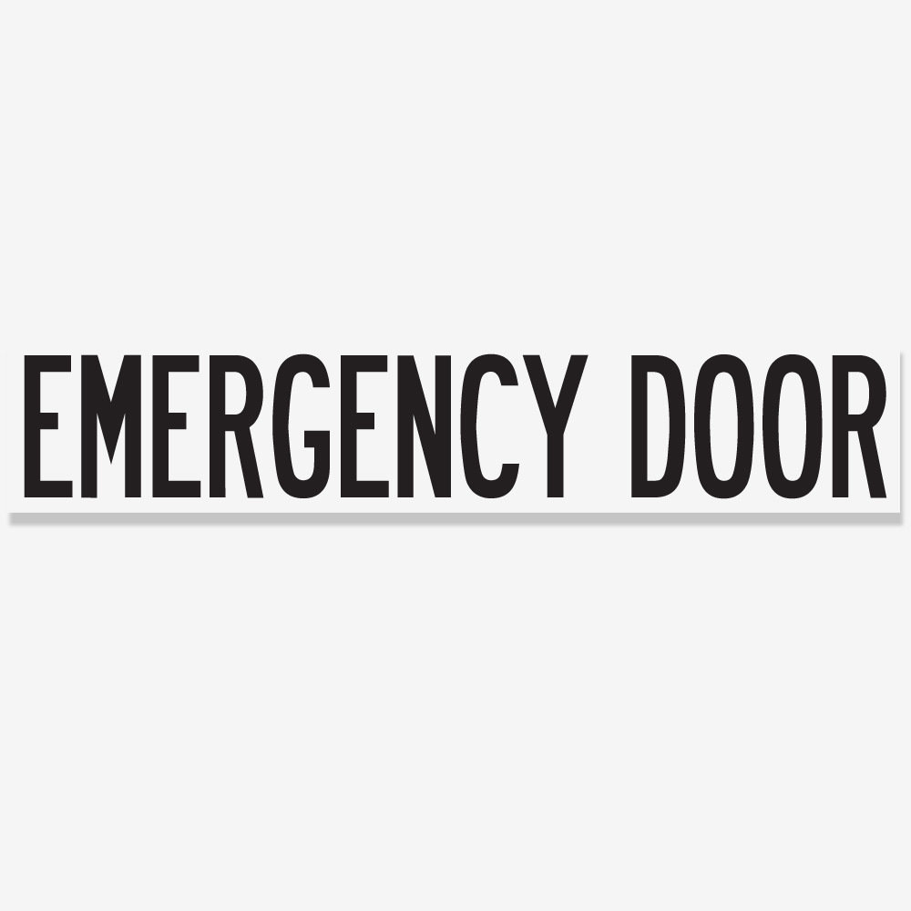 Emergency Door - Black Emergency Door - Black