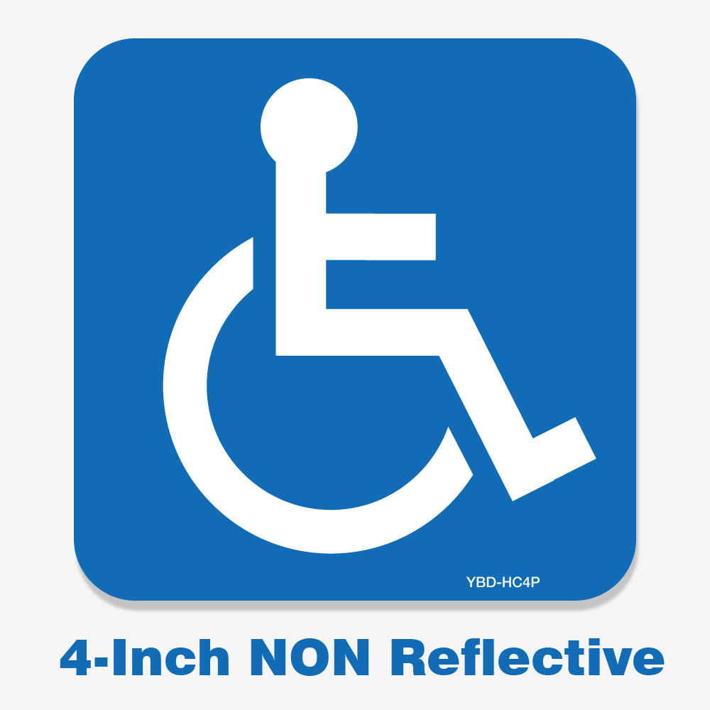 Handicap Decal 4 Inch Handicap Decal 4 Inch