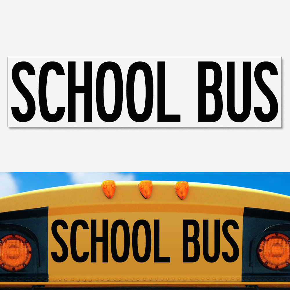 UNIVERSAL School Bus Decal 8 UNIVERSAL School Bus Decal 8