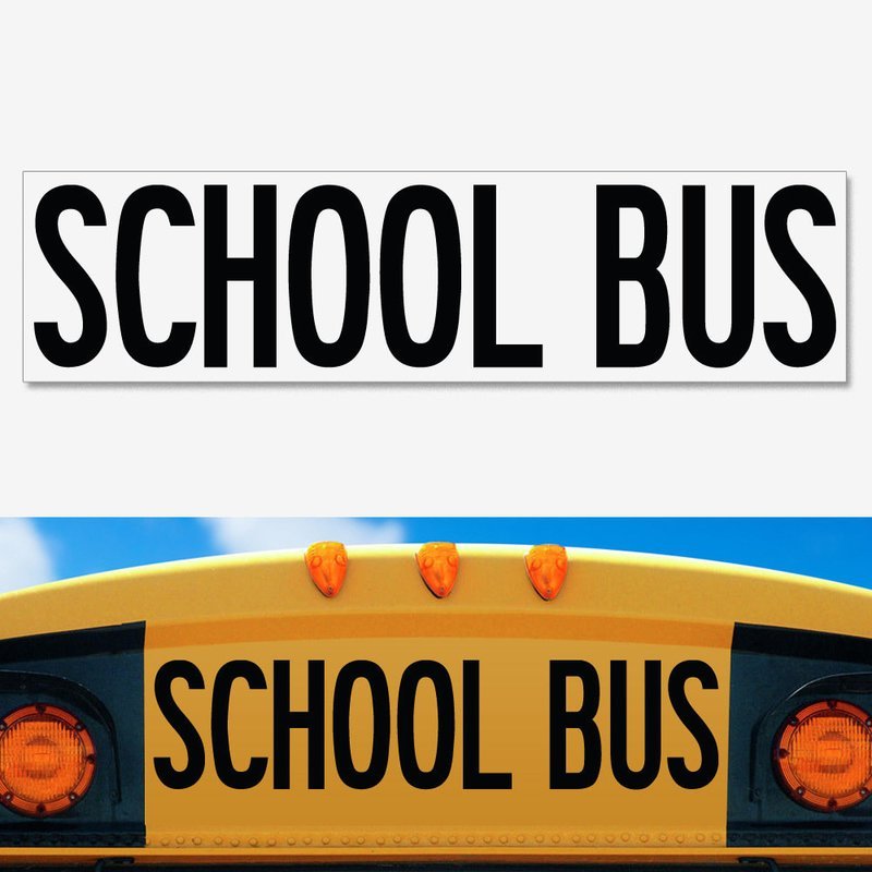UNIVERSAL School Bus Decal 8 UNIVERSAL School Bus Decal 8