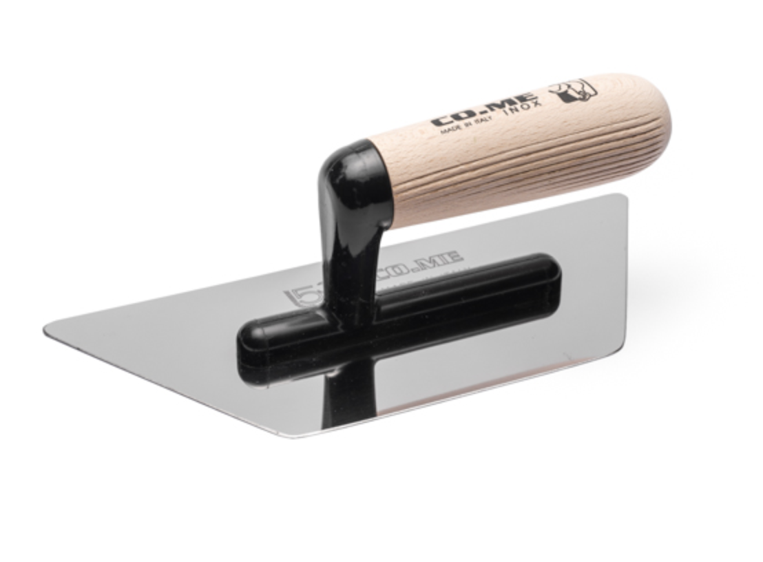 310LR-Stainless steel, mirror-polished Rhombus Trowel 240x120mm (9.45"x4.72") 002