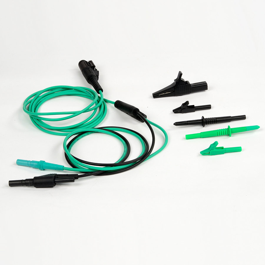 VCMM Green Test Probe Lead, Black Probe, and 3 Alligator Clips F0113
