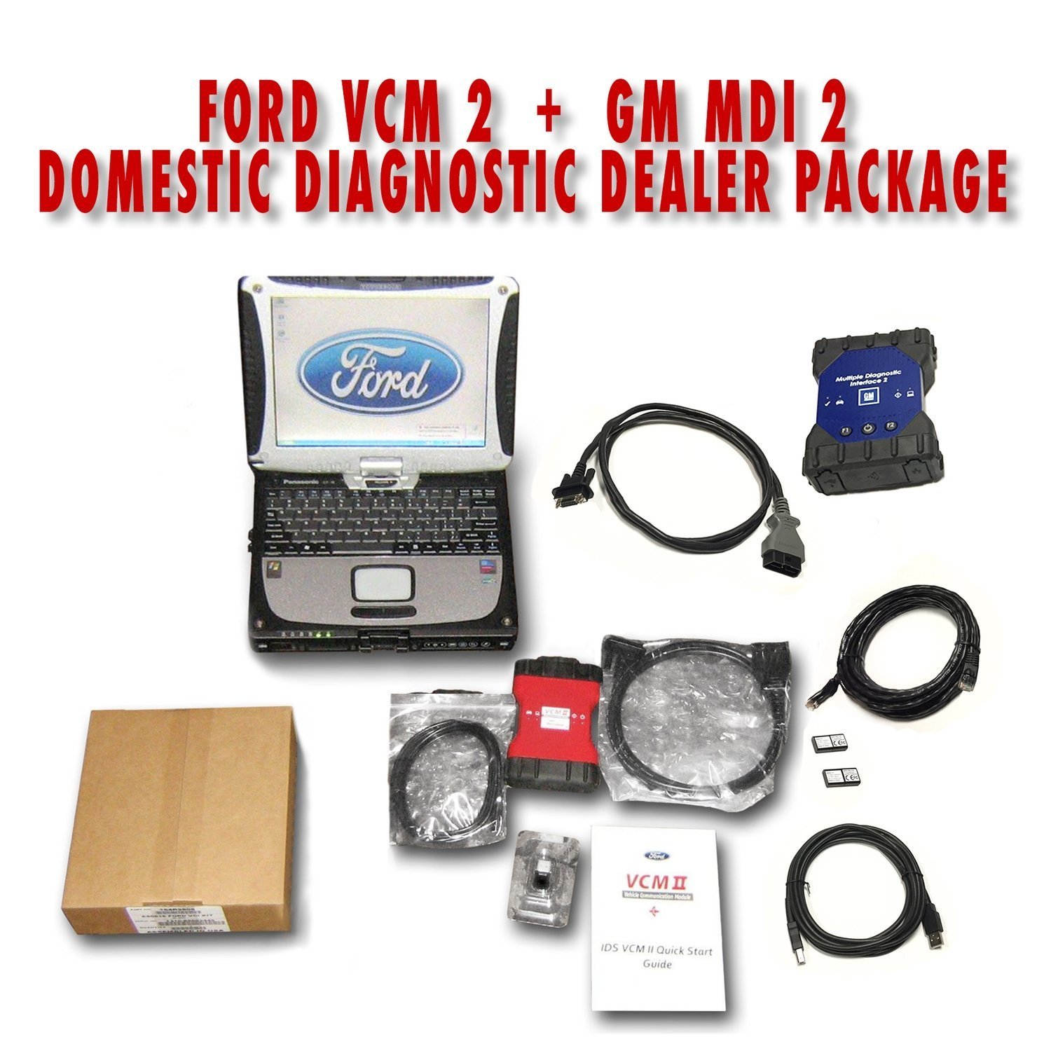 Ford IDS VCM 2 + GM MDI 2 Toughbook Diagnostic Package VCM2GMMD2