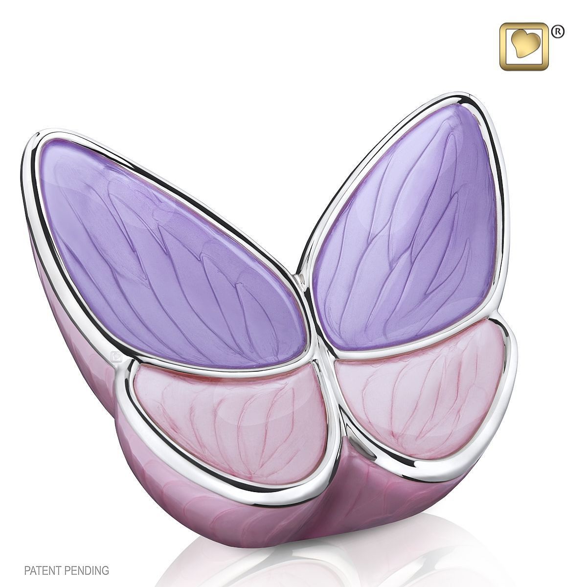Butterfly Baby Urn in Purple and Pink Butterfly Baby Urn in Purple and Pink