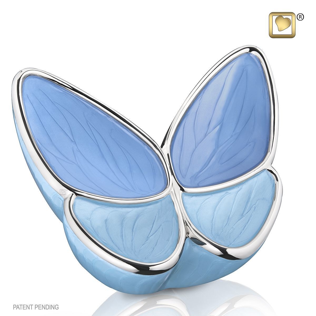 Butterfly Baby Urn in Blue Butterfly Baby Urn in Blue
