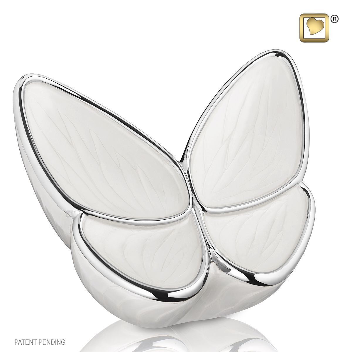 Butterfly Baby Urn in white Butterfly Baby Urn in white