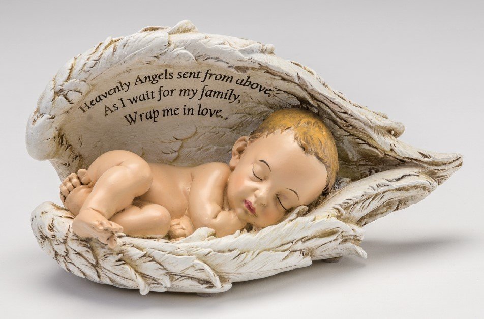 Baby in Wings Statue (light skin tone) M-BIW-WH 636225539737