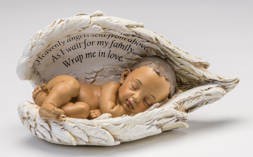 Baby In Wings Urn (Choice of 2 medium skin tones) U-BIW-Brn 636225539362