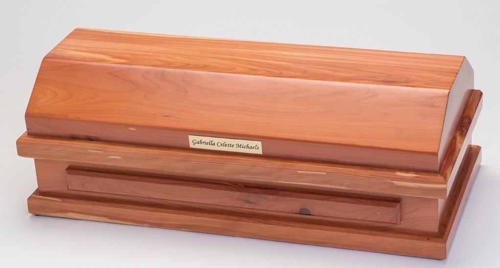 Cedar Baby Casket (20 inch length) C-20-Ced 636225539515