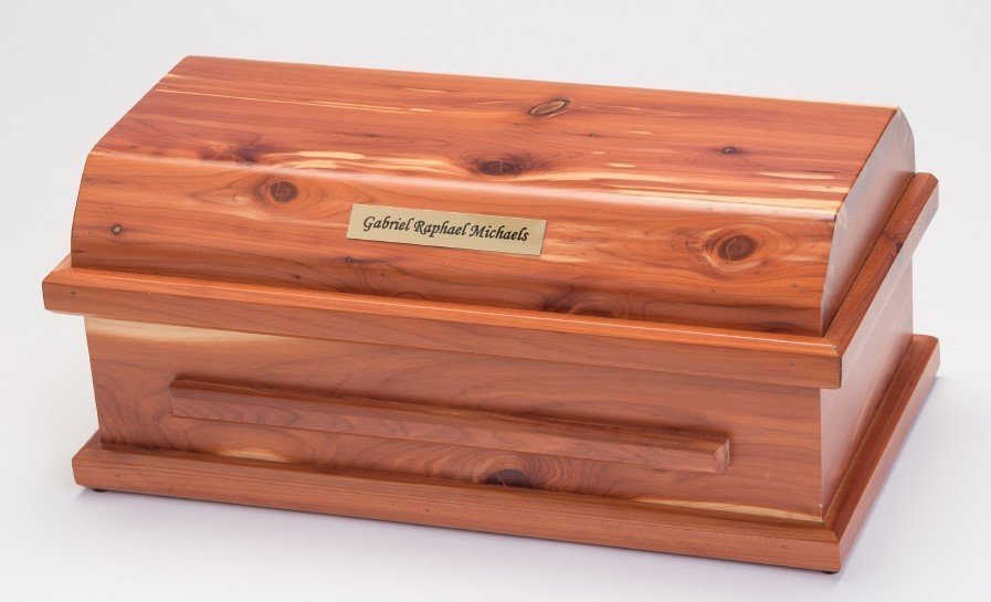 Cedar Preemie Baby Casket (for baby up to 27 weeks) C-15-Ced 636225539553