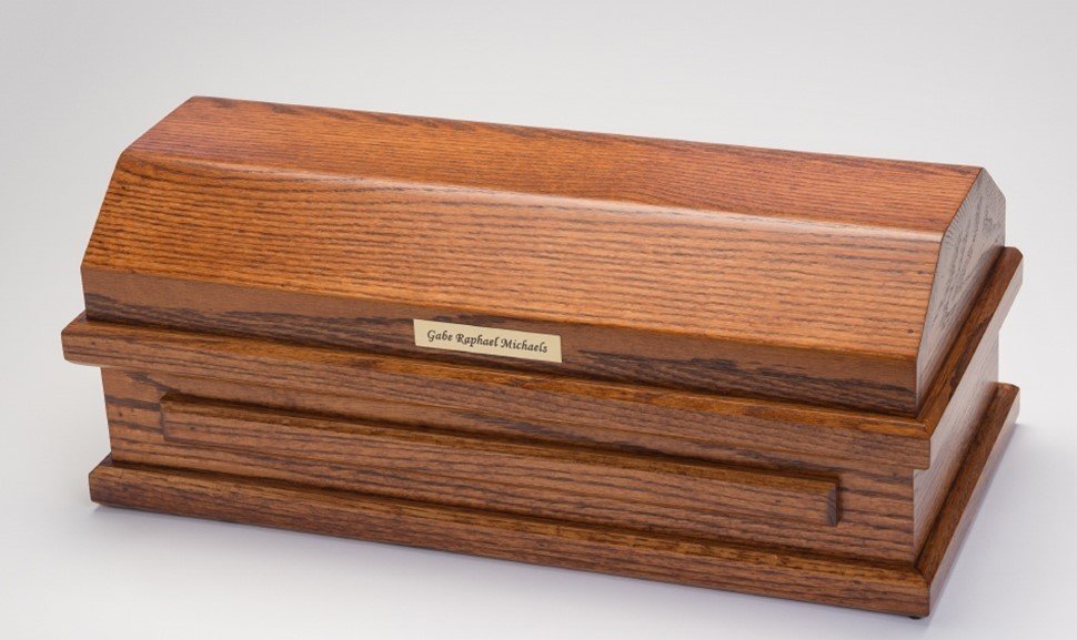Oak Baby Casket (20 inch length) C-20-Oak 636225539539
