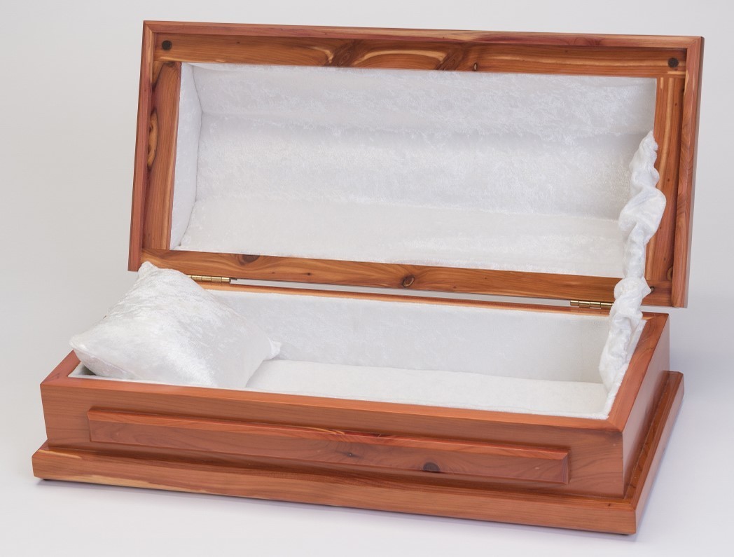 Cedar Baby Casket (20 inch length) C-20-Ced