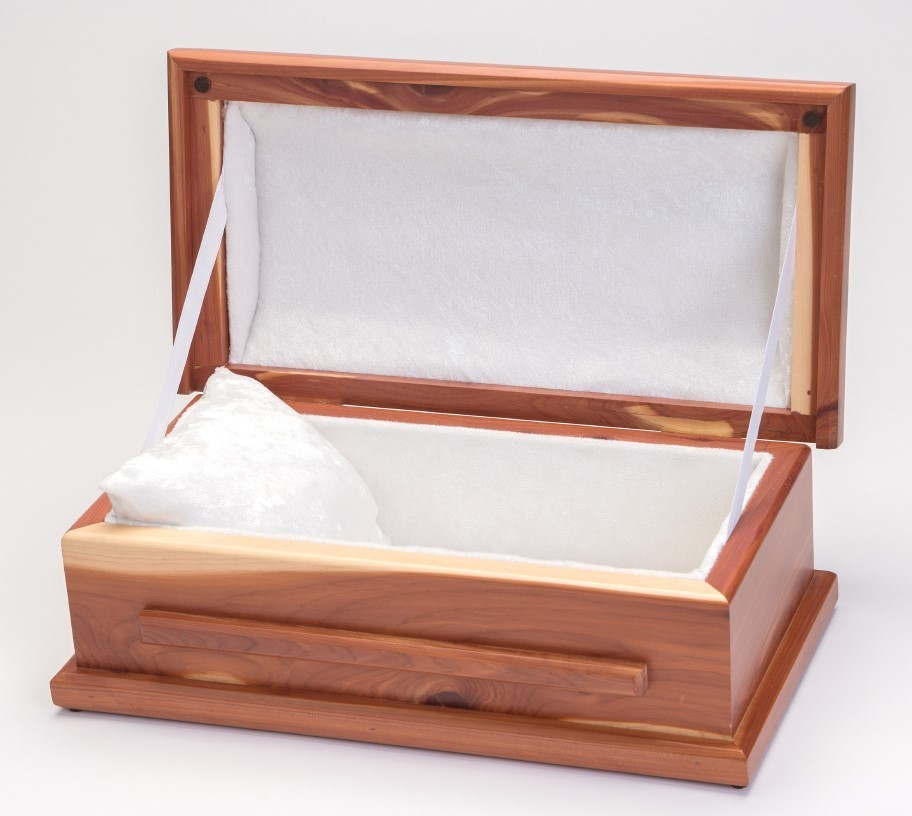 Cedar Preemie Baby Casket (for baby up to 27 weeks) C-15-Ced
