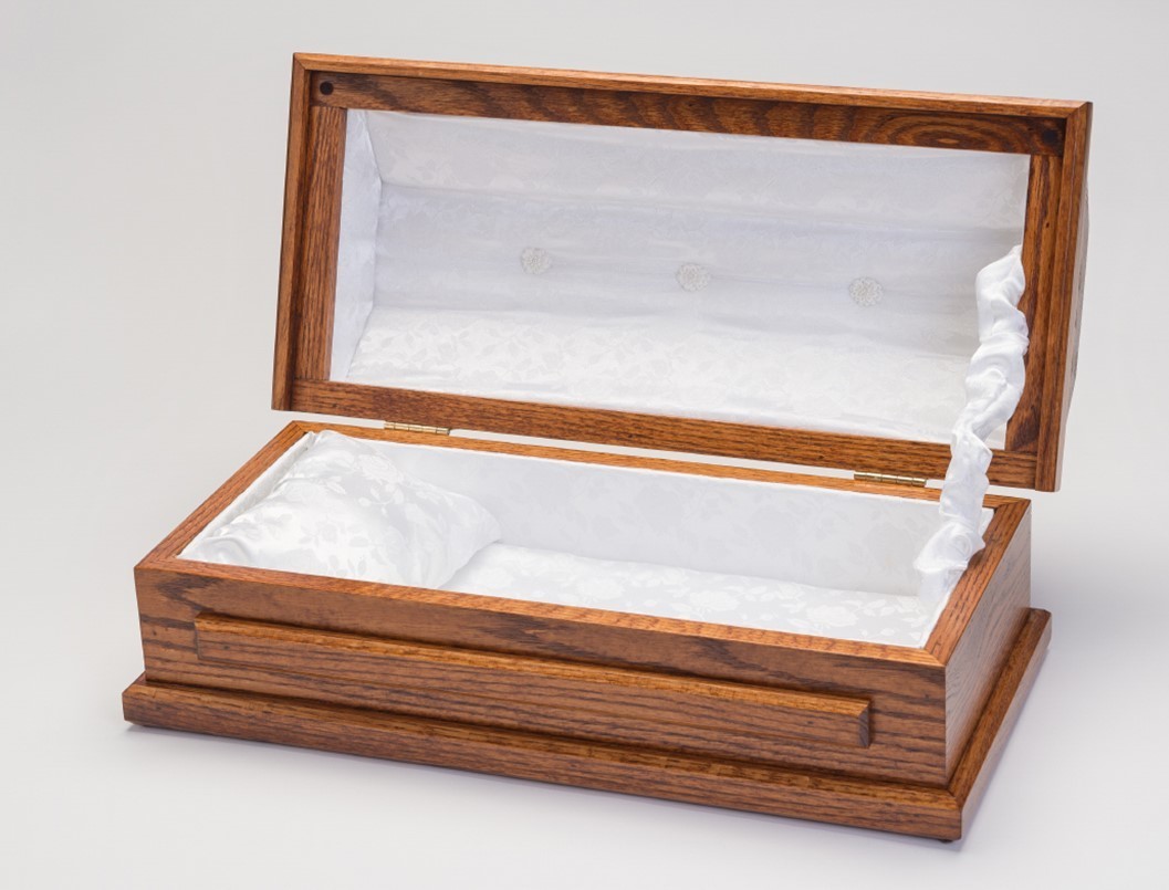 Oak Baby Casket (20 inch length) C-20-Oak