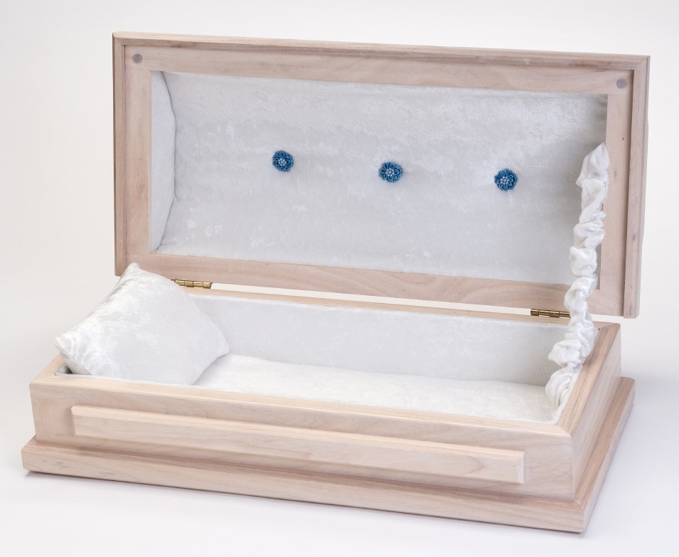 White Ash Baby Casket (20 inch length) C-20-WA