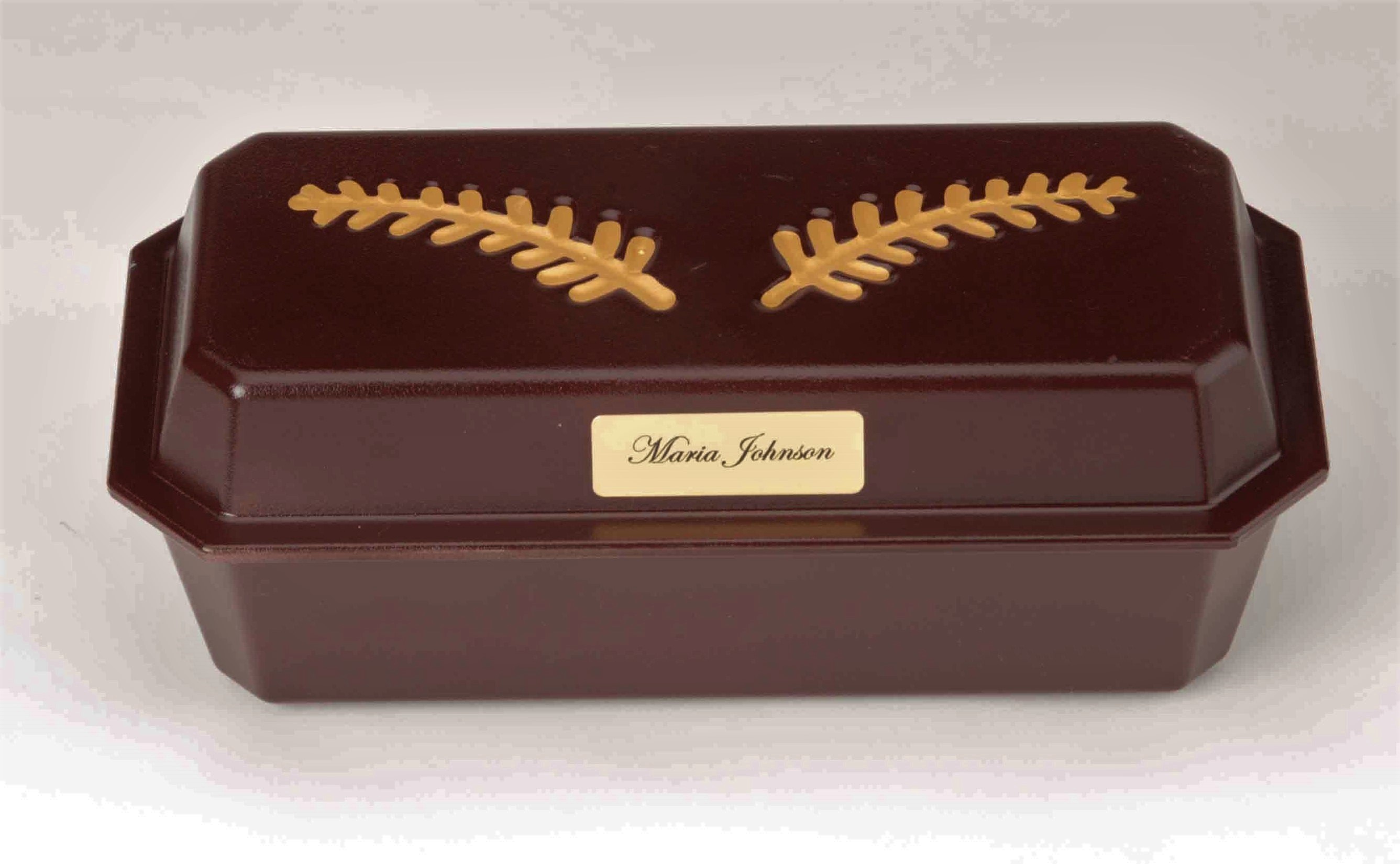 Plastic Casket/Vault Combo with Gold Satin Interior (up to 13 weeks) C-9-1G